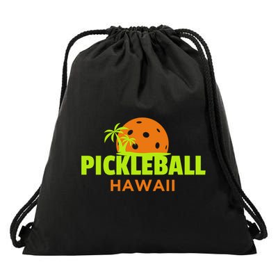 Pickleball Hawaii Palm Tree Gift Drawstring Bag