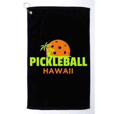 Pickleball Hawaii Palm Tree Gift Golf Towel