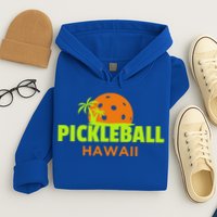 Pickleball Hawaii Palm Tree Gift Hoodie
