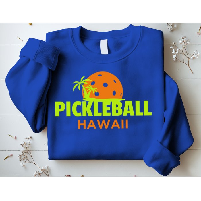 Pickleball Hawaii Palm Tree Gift Sweatshirt