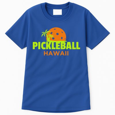 Pickleball Hawaii Palm Tree Gift Tall T-Shirt