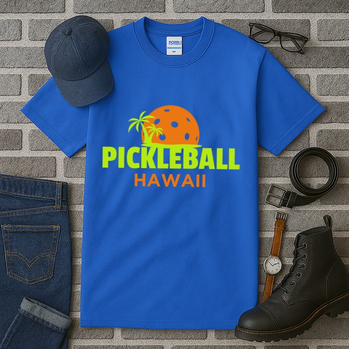 Pickleball Hawaii Palm Tree Gift Tall T-Shirt