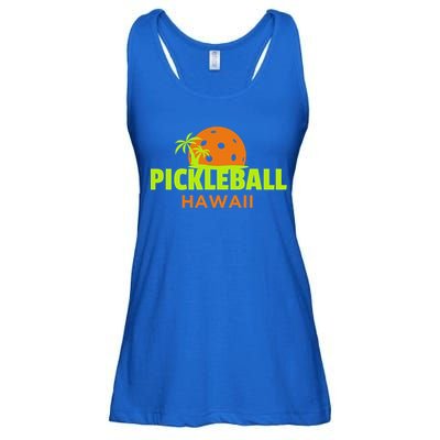 Pickleball Hawaii Palm Tree Gift Ladies Essential Flowy Tank