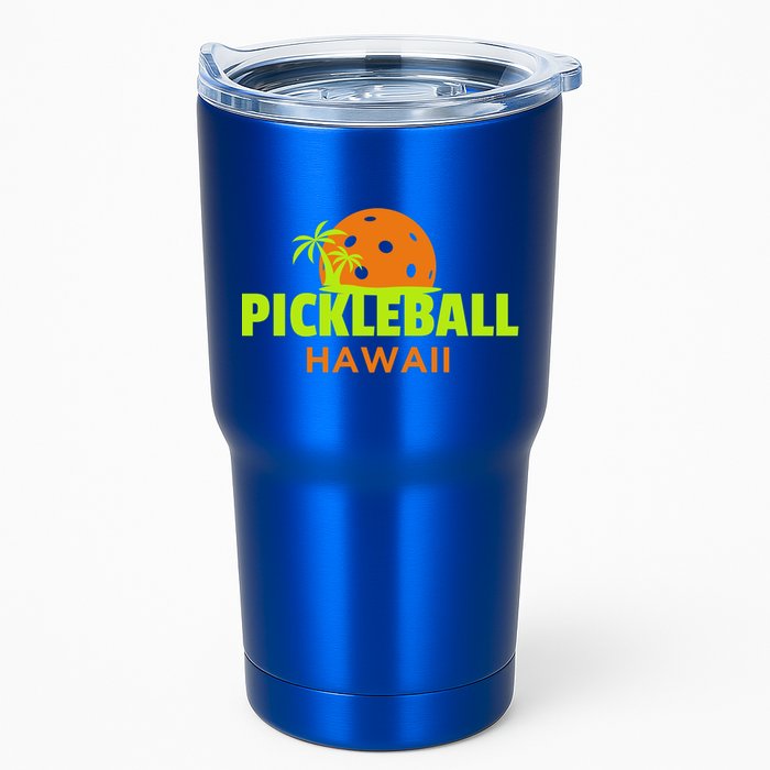 Pickleball Hawaii Palm Tree Gift Tumbler
