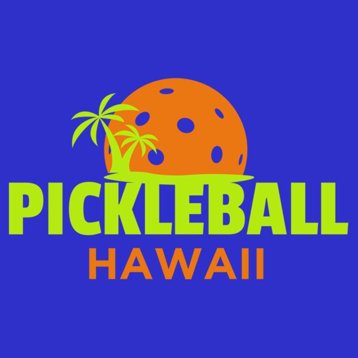 Pickleball Hawaii Palm Tree Gift Pom Pom 12in Knit Beanie