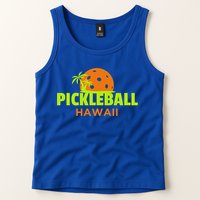 Pickleball Hawaii Palm Tree Gift Tank Top