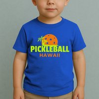 Pickleball Hawaii Palm Tree Gift Toddler T-Shirt