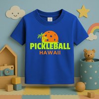 Pickleball Hawaii Palm Tree Gift Toddler T-Shirt