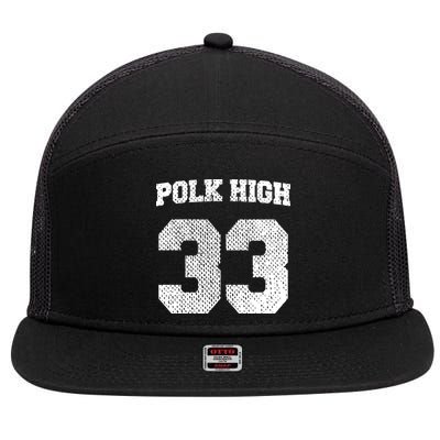 Polk High 7 Panel Mesh Trucker Snapback Hat