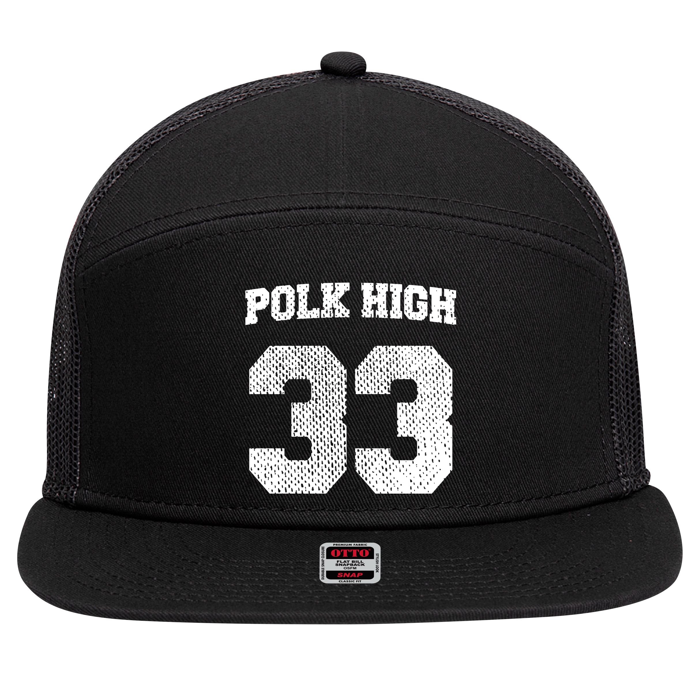 Polk High 7 Panel Mesh Trucker Snapback Hat
