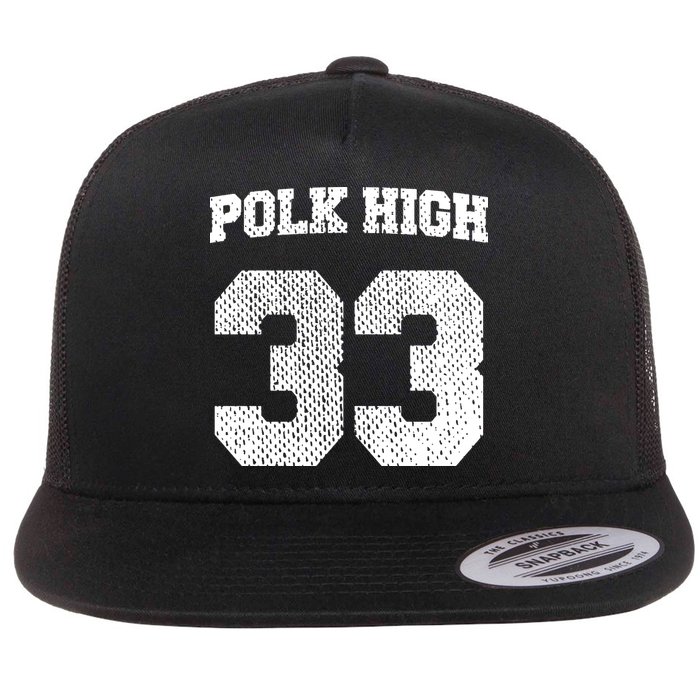 Polk High Flat Bill Trucker Hat