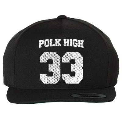 Polk High Wool Snapback Cap