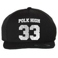 Polk High Wool Snapback Cap