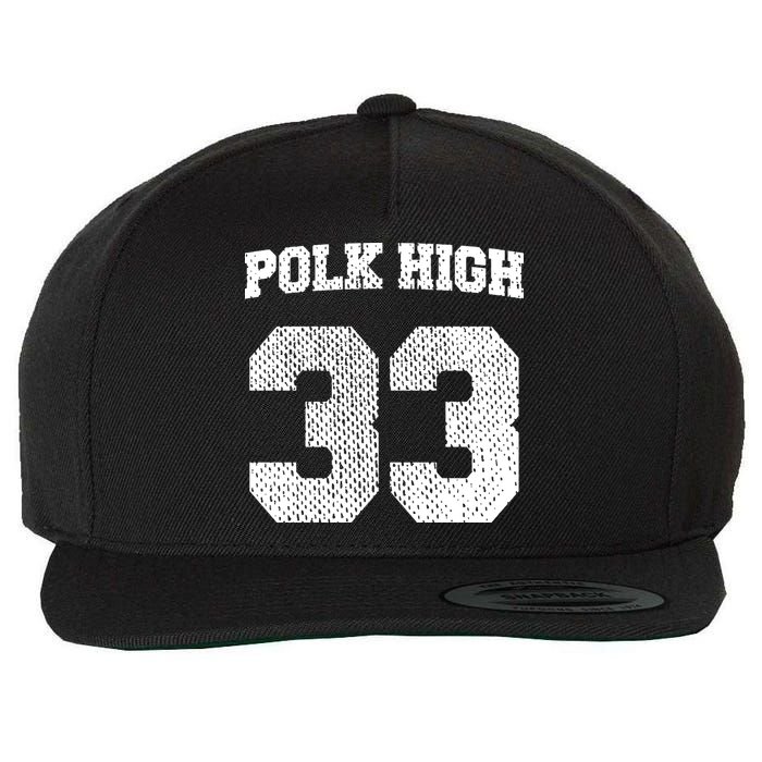 Polk High Wool Snapback Cap