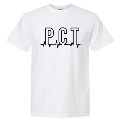 Pct Heartbeat Patient Care Technician Assistant Healthcare Gift Garment-Dyed Heavyweight T-Shirt