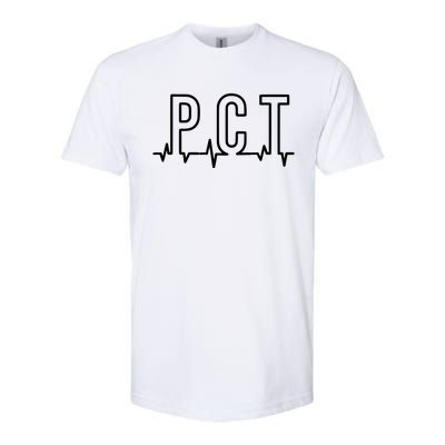 Pct Heartbeat Patient Care Technician Assistant Healthcare Gift Softstyle CVC T-Shirt