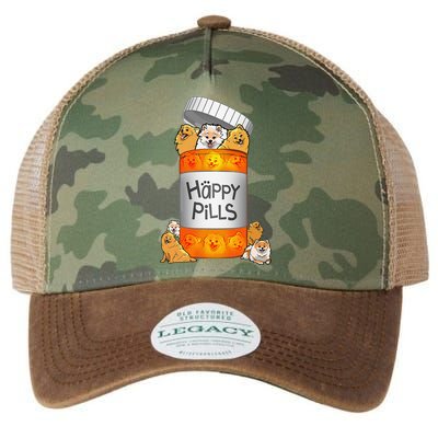 Pomeranian Happy Pills Legacy Tie Dye Trucker Hat