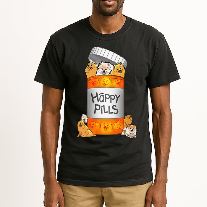 Pomeranian Happy Pills Tall T-Shirt