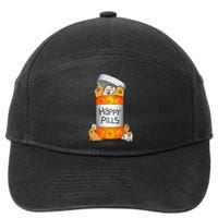 Pomeranian Happy Pills 7-Panel Snapback Hat