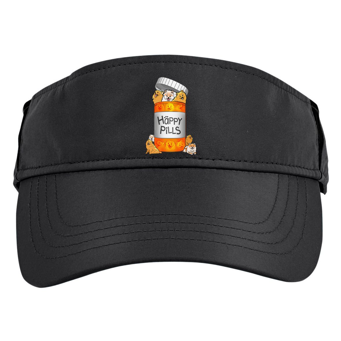 Pomeranian Happy Pills Adult Drive Performance Visor