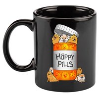 Pomeranian Happy Pills 11oz C Handle Ceramic Mug