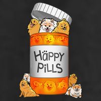 Pomeranian Happy Pills 25L Jumbo Tote
