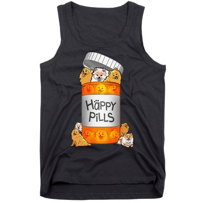 Pomeranian Happy Pills Tank Top