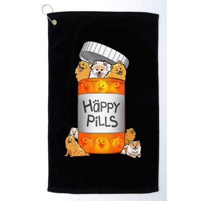 Pomeranian Happy Pills Golf Towel