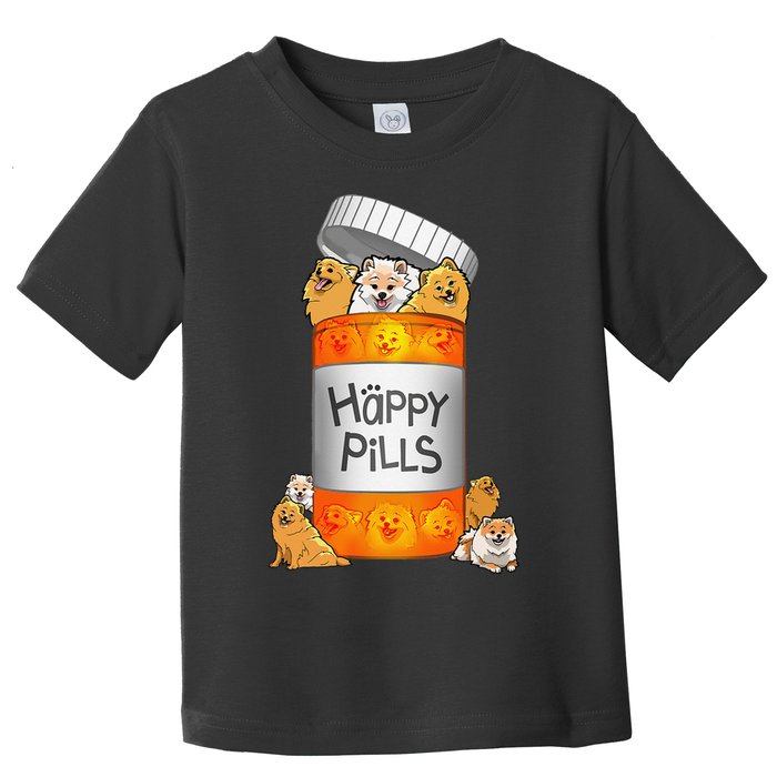 Pomeranian Happy Pills Toddler T-Shirt