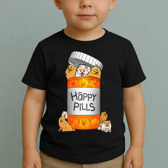 Pomeranian Happy Pills Toddler T-Shirt