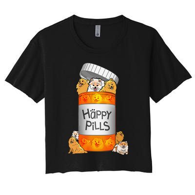 Pomeranian Happy Pills Crop Top