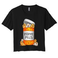 Pomeranian Happy Pills Crop Top