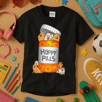 Pomeranian Happy Pills Kids T-Shirt