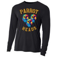 Parrot Heads Parrot Pirates Relax Vacation Cooling Performance Long Sleeve Crew