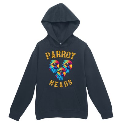 Parrot Heads Parrot Pirates Relax Vacation Urban Pullover Hoodie