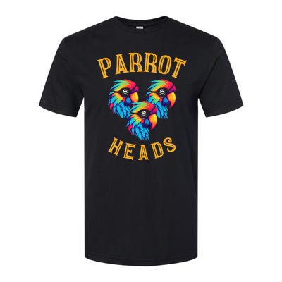 Parrot Heads Parrot Pirates Relax Vacation Softstyle CVC T-Shirt