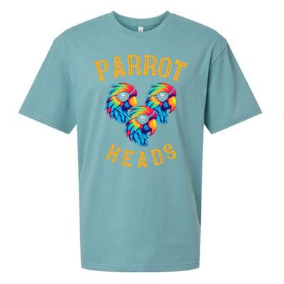 Parrot Heads Parrot Pirates Relax Vacation Sueded Cloud Jersey T-Shirt