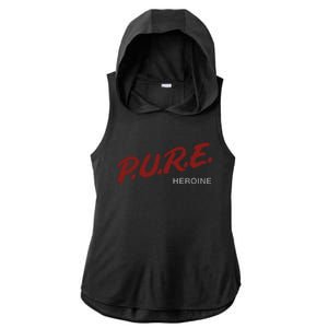 Pure Heroine Ladies PosiCharge Tri-Blend Wicking Draft Hoodie Tank