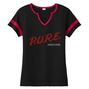 Pure Heroine Ladies Halftime Notch Neck Tee