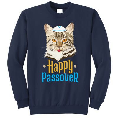 Passover Happy Passover Cat Funny Seder Jewish Holiday Sweatshirt