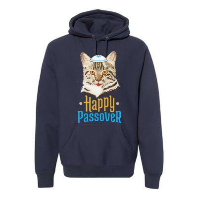 Passover Happy Passover Cat Funny Seder Jewish Holiday Premium Hoodie