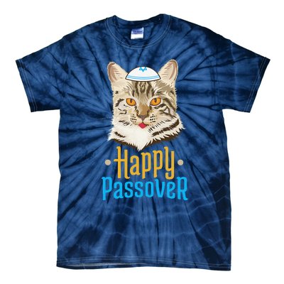 Passover Happy Passover Cat Funny Seder Jewish Holiday Tie-Dye T-Shirt