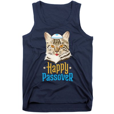 Passover Happy Passover Cat Funny Seder Jewish Holiday Tank Top