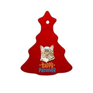 Passover Happy Passover Cat Funny Seder Jewish Holiday Ceramic Tree Ornament