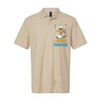 Passover Happy Passover Cat Funny Seder Jewish Holiday Softstyle Adult Sport Polo