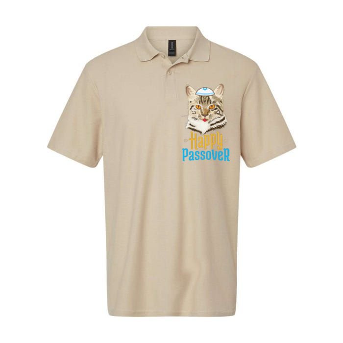 Passover Happy Passover Cat Funny Seder Jewish Holiday Softstyle Adult Sport Polo