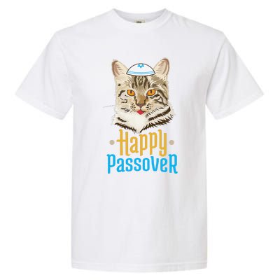 Passover Happy Passover Cat Funny Seder Jewish Holiday Garment-Dyed Heavyweight T-Shirt