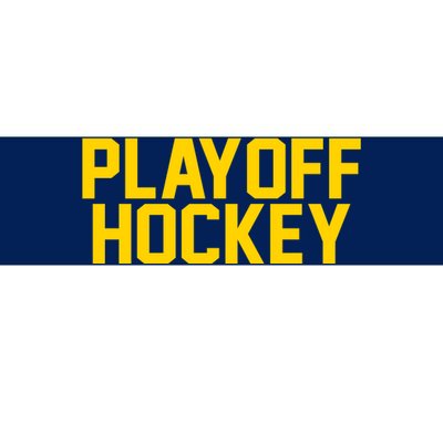 Playoff Hockey Bumper Sticker