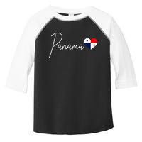 Panama Heart Pride Panamanian Flag Toddler Fine Jersey T-Shirt