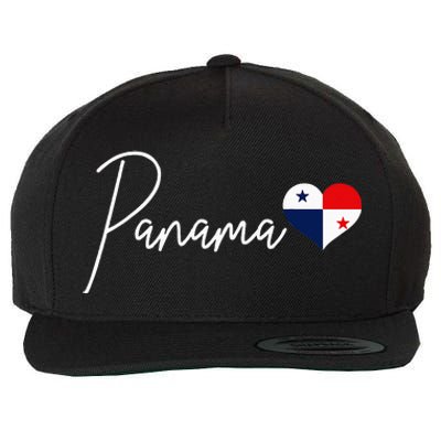 Panama Heart Pride Panamanian Flag Wool Snapback Cap